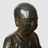 Meditating Monk Statue